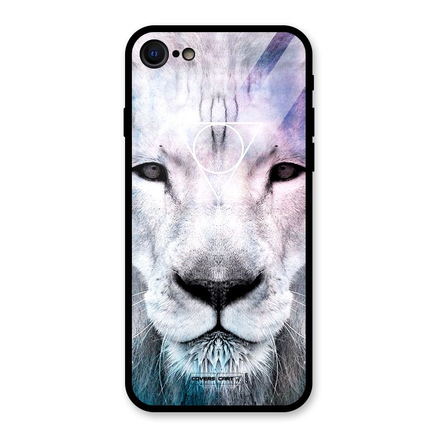 White Lion Glass Back Case for iPhone 7