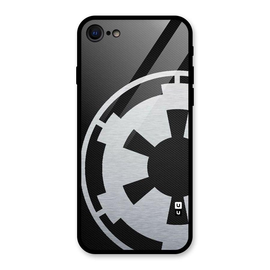 White Wheel Glass Back Case for iPhone 7