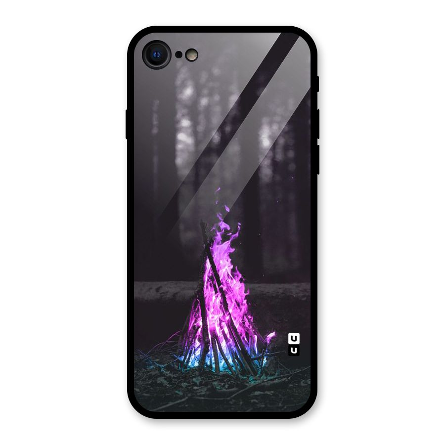 Wild Fire Glass Back Case for iPhone 7