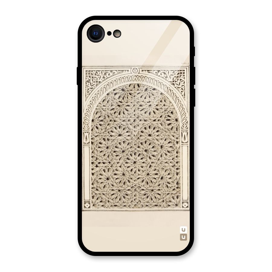 Window Ornaments Glass Back Case for iPhone 7