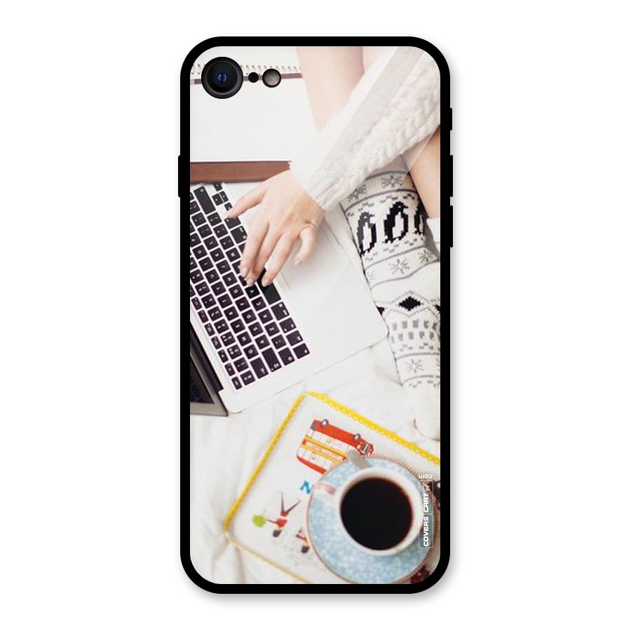 Winter Relaxation Glass Back Case for iPhone 7