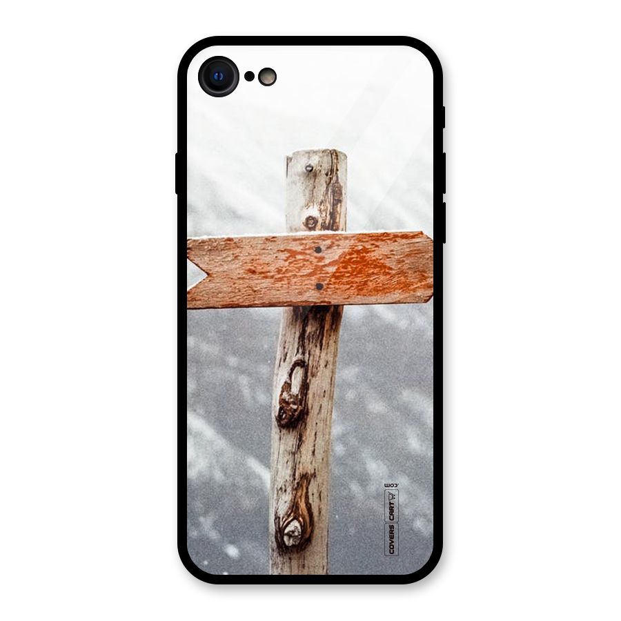 Wood And Snow Glass Back Case for iPhone 7