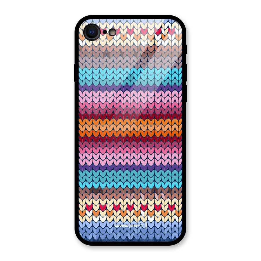 Woolen Glass Back Case for iPhone 7
