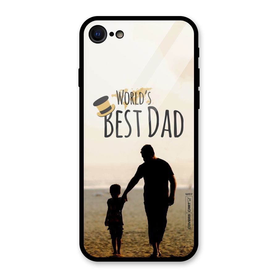 Worlds Best Dad Glass Back Case for iPhone 7