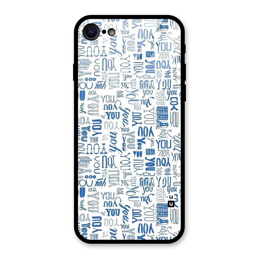 You Pattern Glass Back Case for iPhone 7