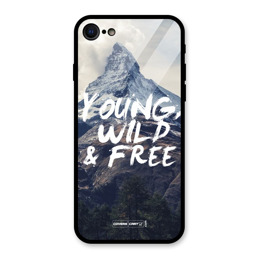 Young Wild and Free Glass Back Case for iPhone 7