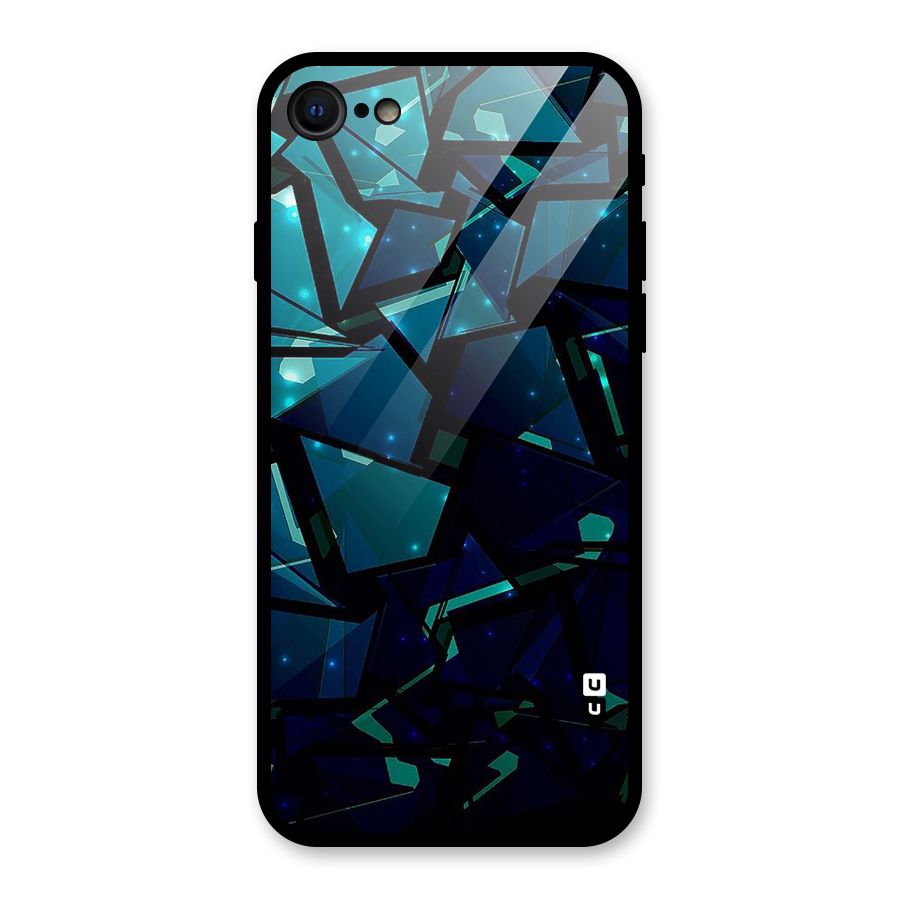 Abstract Glass Design Glass Back Case for iPhone 8