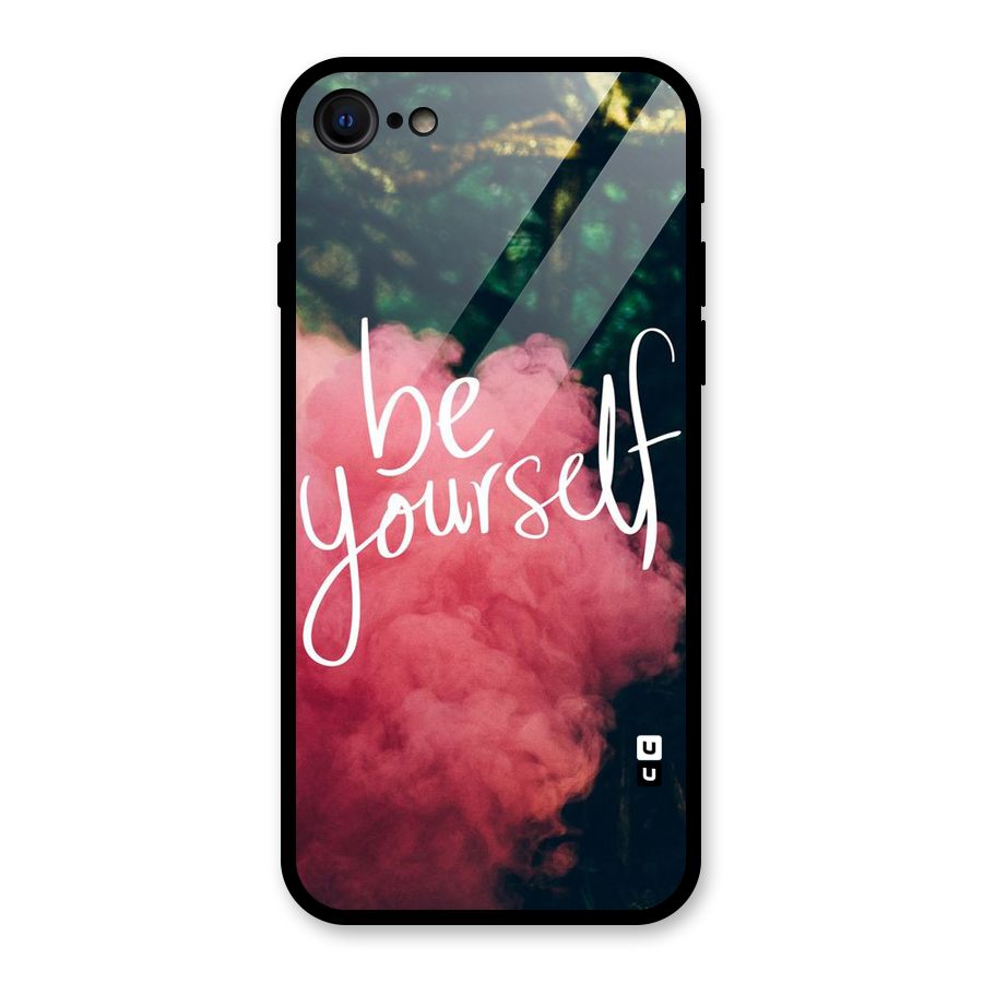 Be Yourself Greens Glass Back Case for iPhone 8