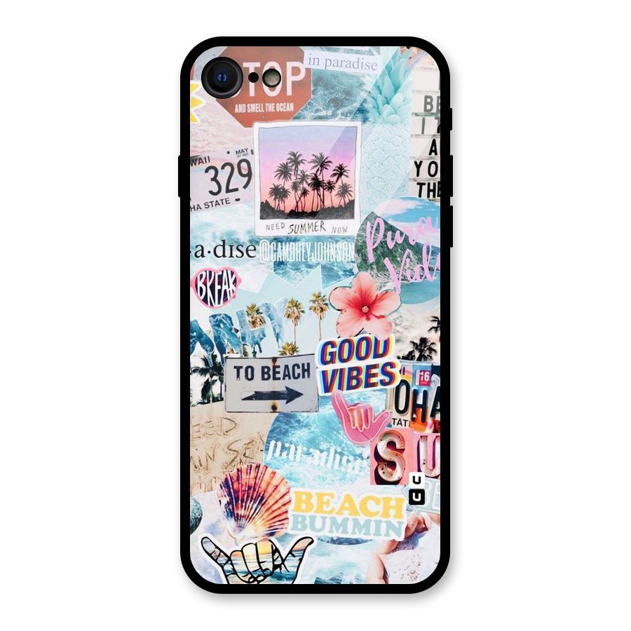 Beaching Life Glass Back Case for iPhone 8