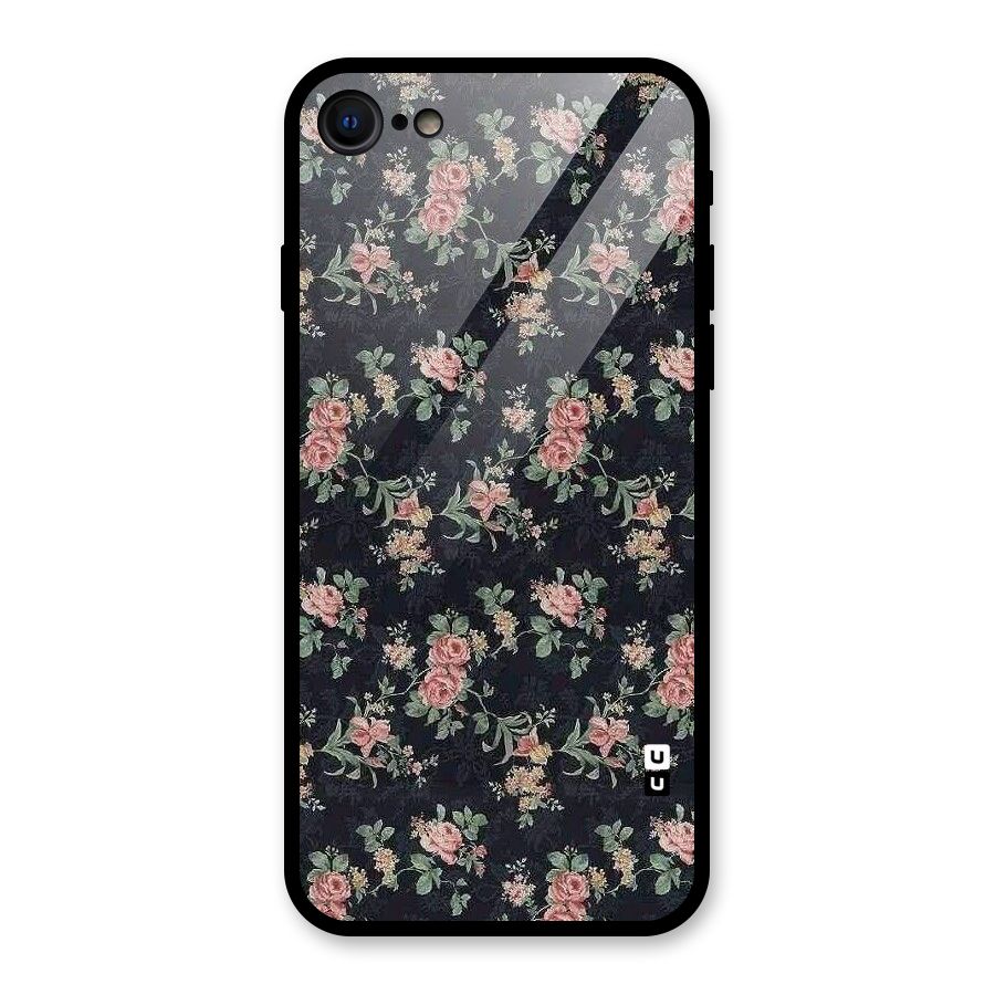 Bloom Black Glass Back Case for iPhone 8