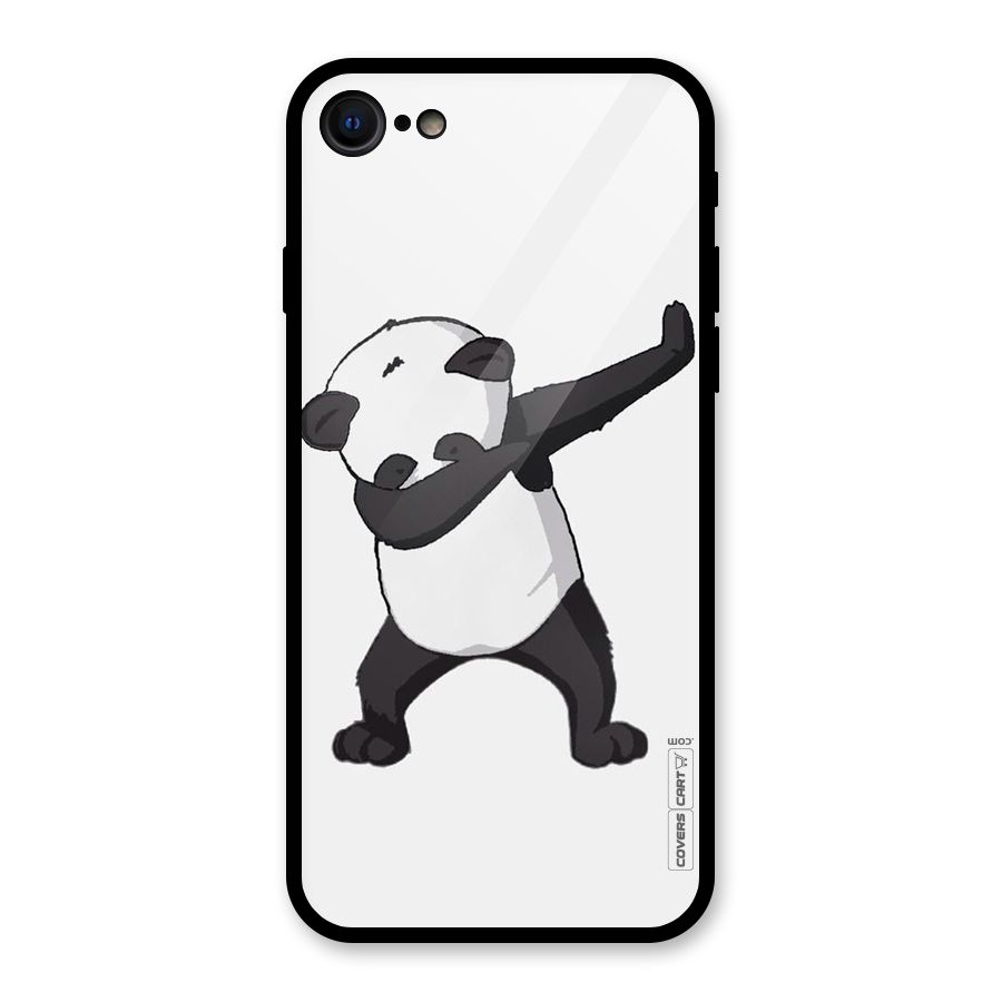 Dab Panda Shoot Glass Back Case for iPhone 8
