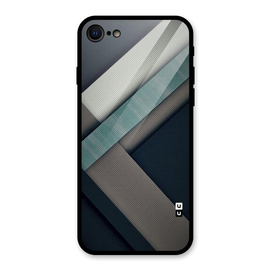 Dark Stripes Glass Back Case for iPhone 8