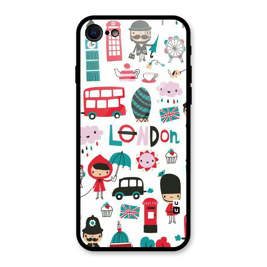 Double Decker Glass Back Case for iPhone 8