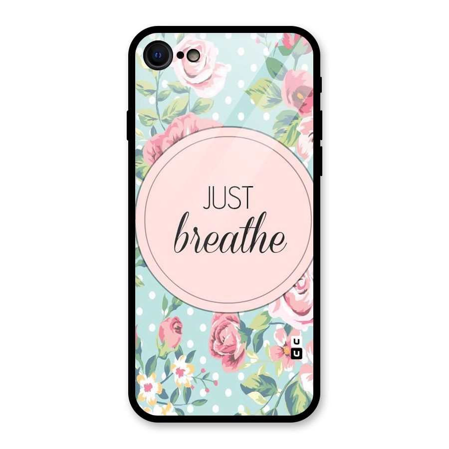 Floral Bloom Glass Back Case for iPhone 8