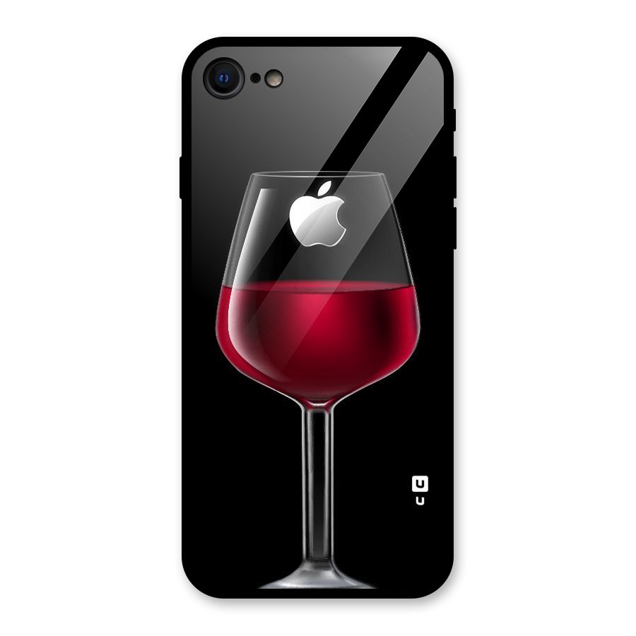 Fruit Printed Design Glass Back Case for iPhone 8