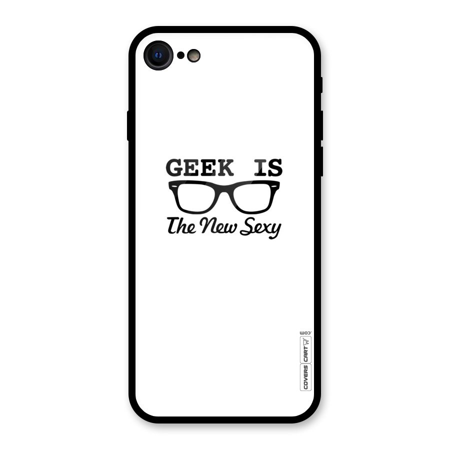 Geek Is The New Sexy Glass Back Case for iPhone 8