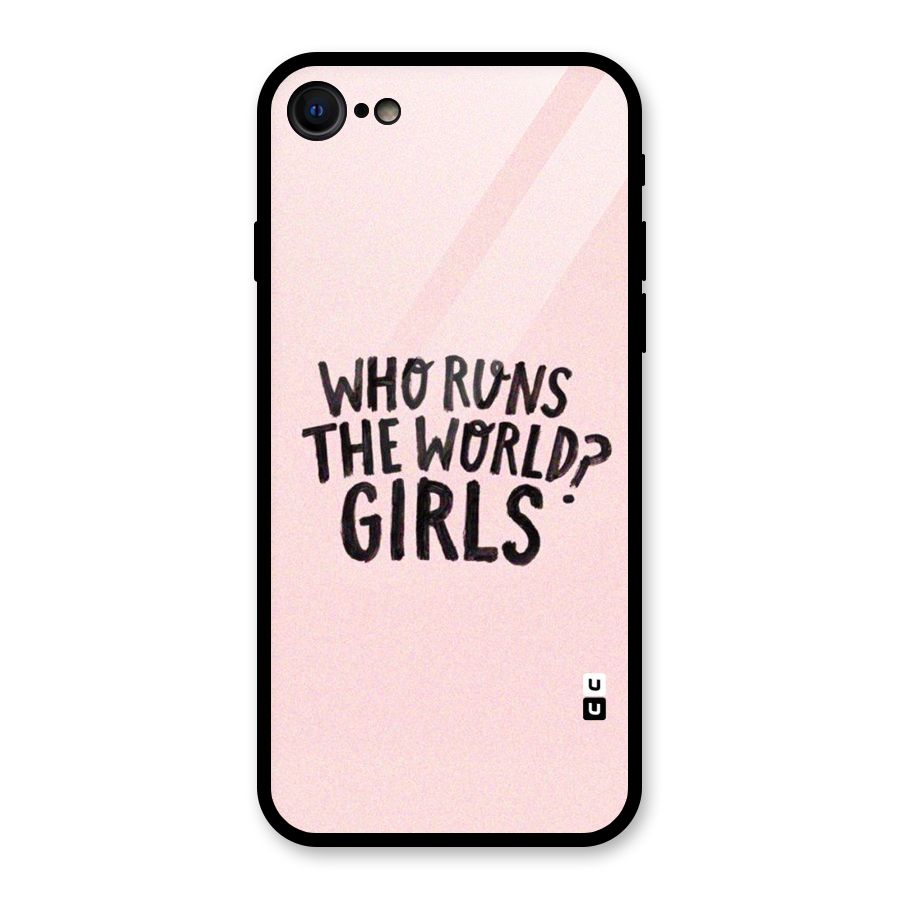 Girls World Glass Back Case for iPhone 8