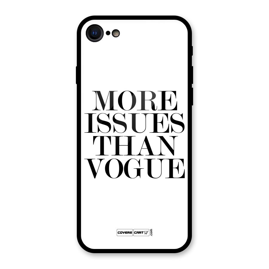 More Issues than Vogue (White) Glass Back Case for iPhone 8