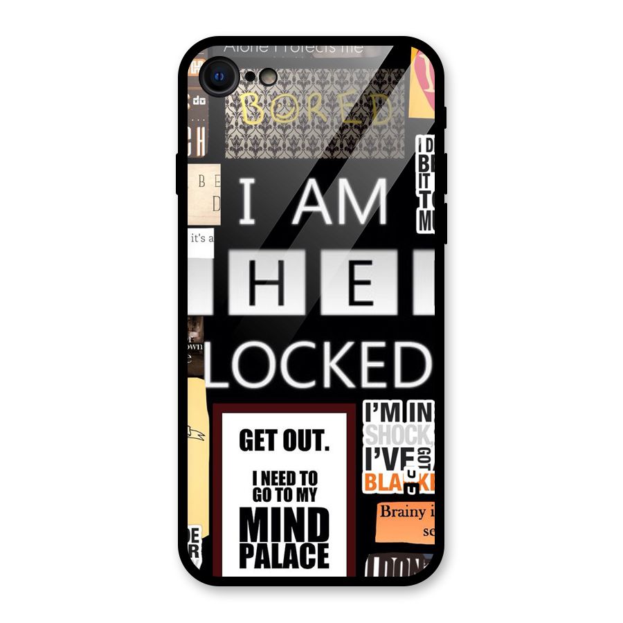 Mystery Pattern Glass Back Case for iPhone 8