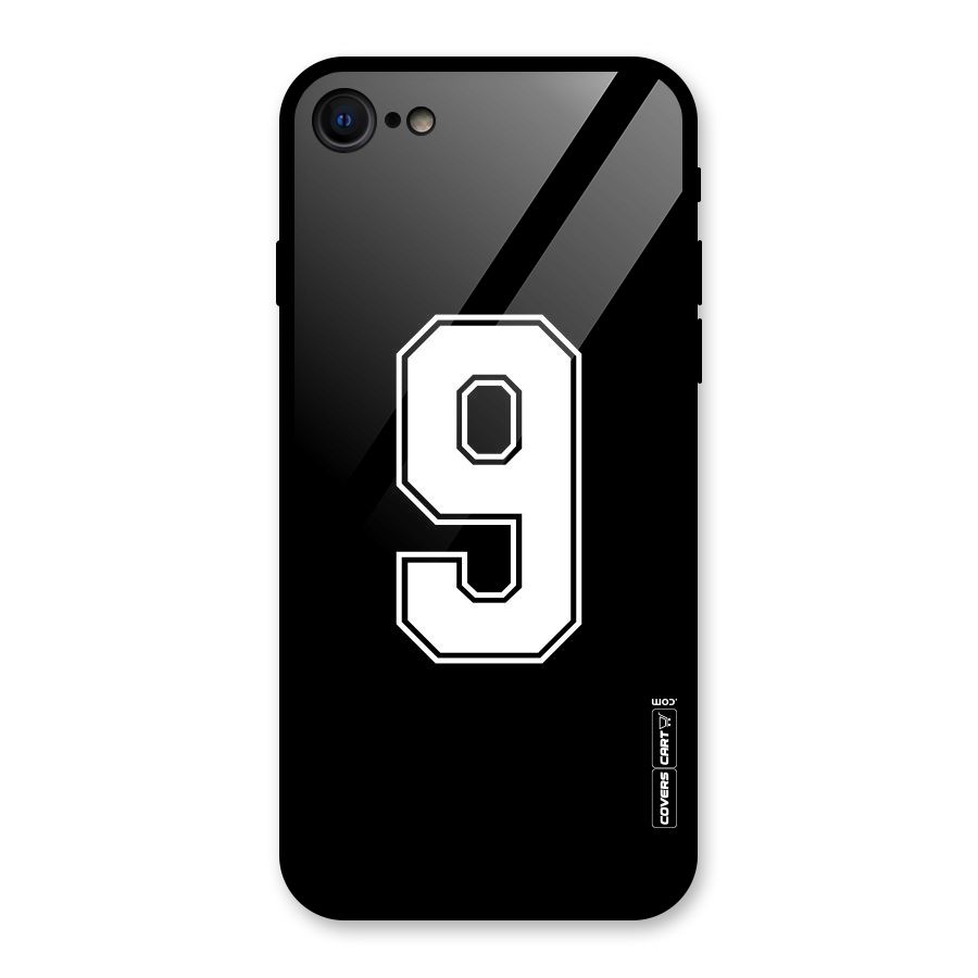 Number 9 Glass Back Case for iPhone 8