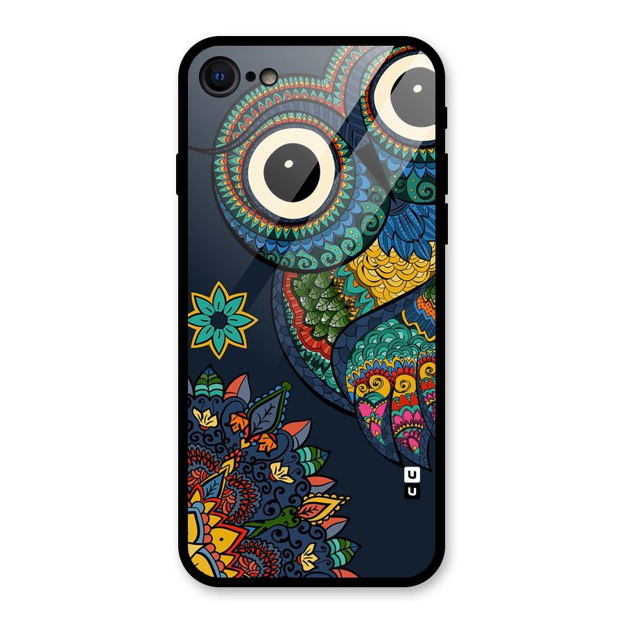 Owl Eyes Glass Back Case for iPhone 8