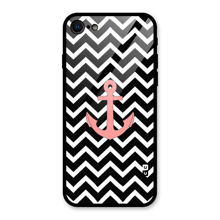 Pink Sailor Glass Back Case for iPhone 8