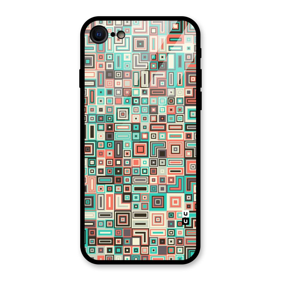 Pretty Boxes Design Glass Back Case for iPhone 8