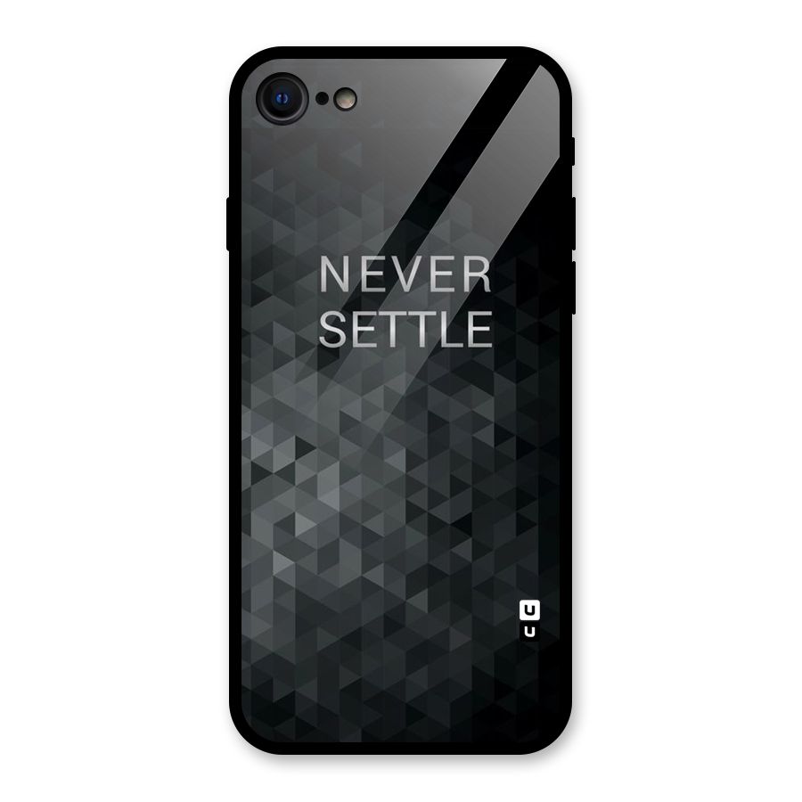 Abstract No Settle Glass Back Case for iPhone SE 2020