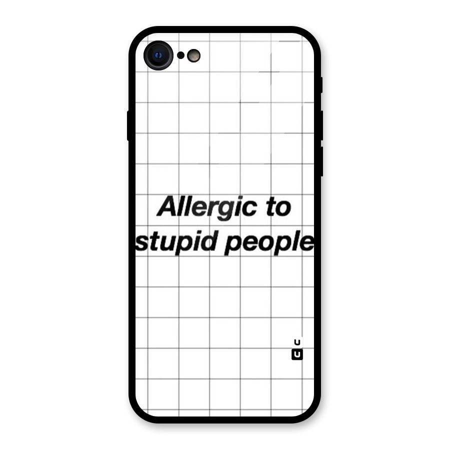 Allergic Glass Back Case for iPhone SE 2020