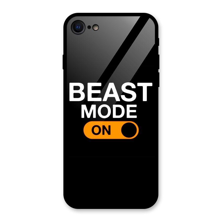 Beast Mode Switched On Glass Back Case for iPhone SE 2020