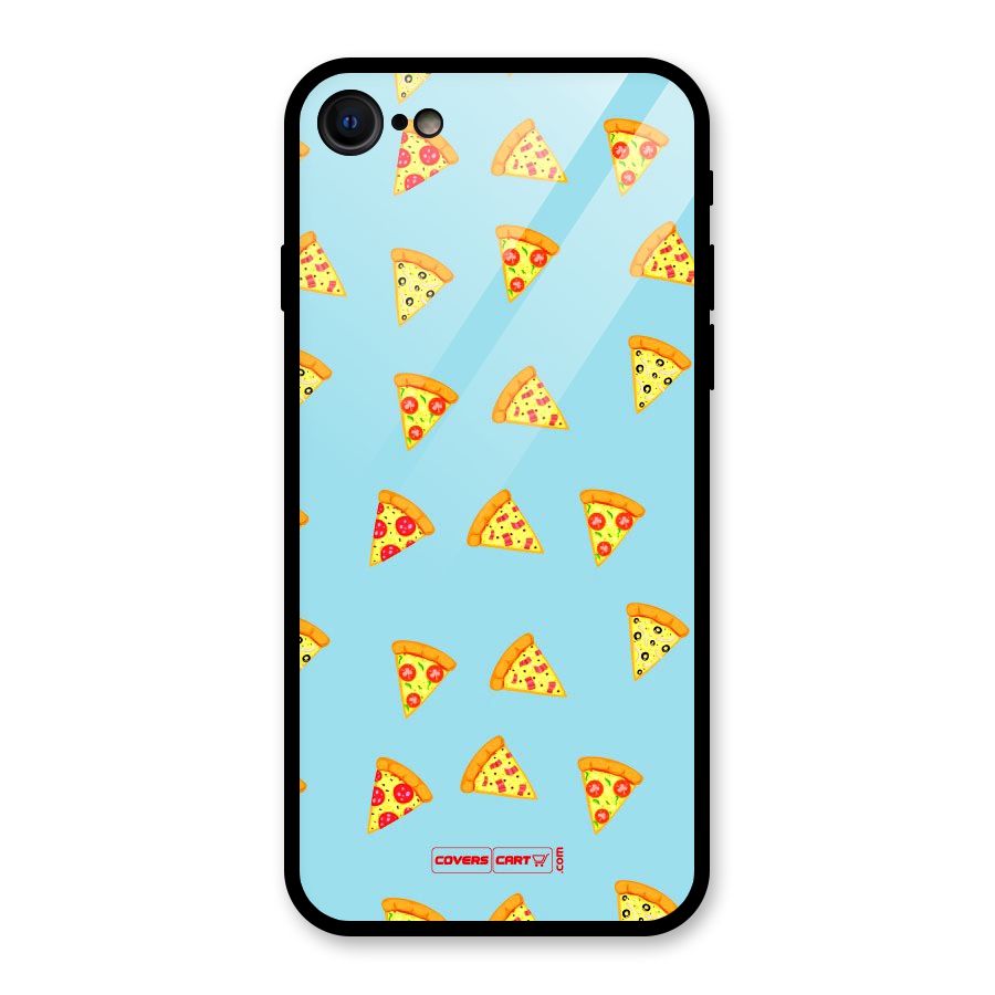Cute Slices of Pizza Glass Back Case for iPhone SE 2020