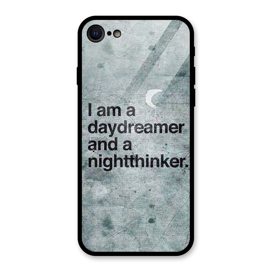 Day Dreamer Night Thinker Glass Back Case for iPhone SE 2020