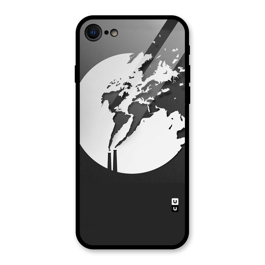 Disorted Design Black Glass Back Case for iPhone SE 2020