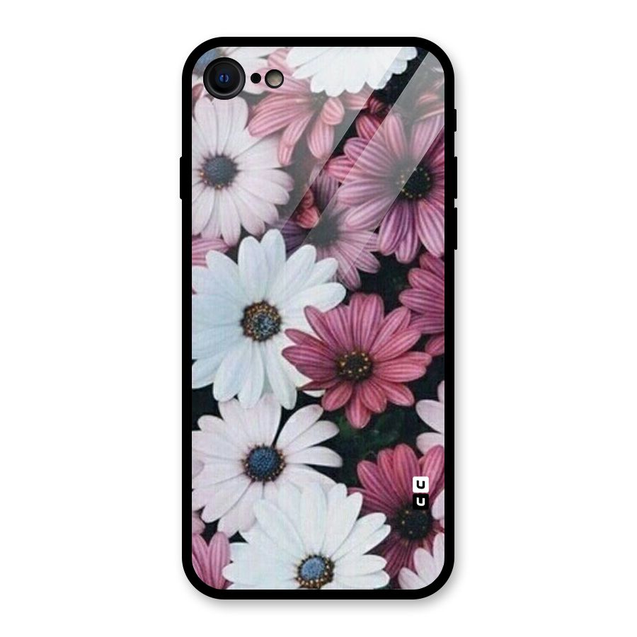 Floral Shades Pink Glass Back Case for iPhone SE 2020