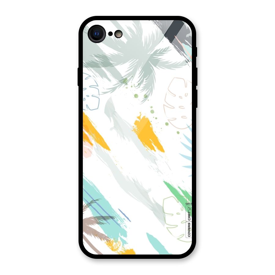 Fresh Colors Splash Glass Back Case for iPhone SE 2020