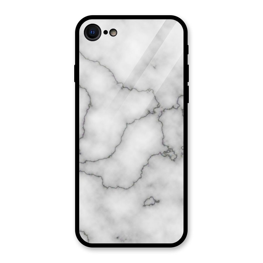 Grey Marble Glass Back Case for iPhone SE 2020