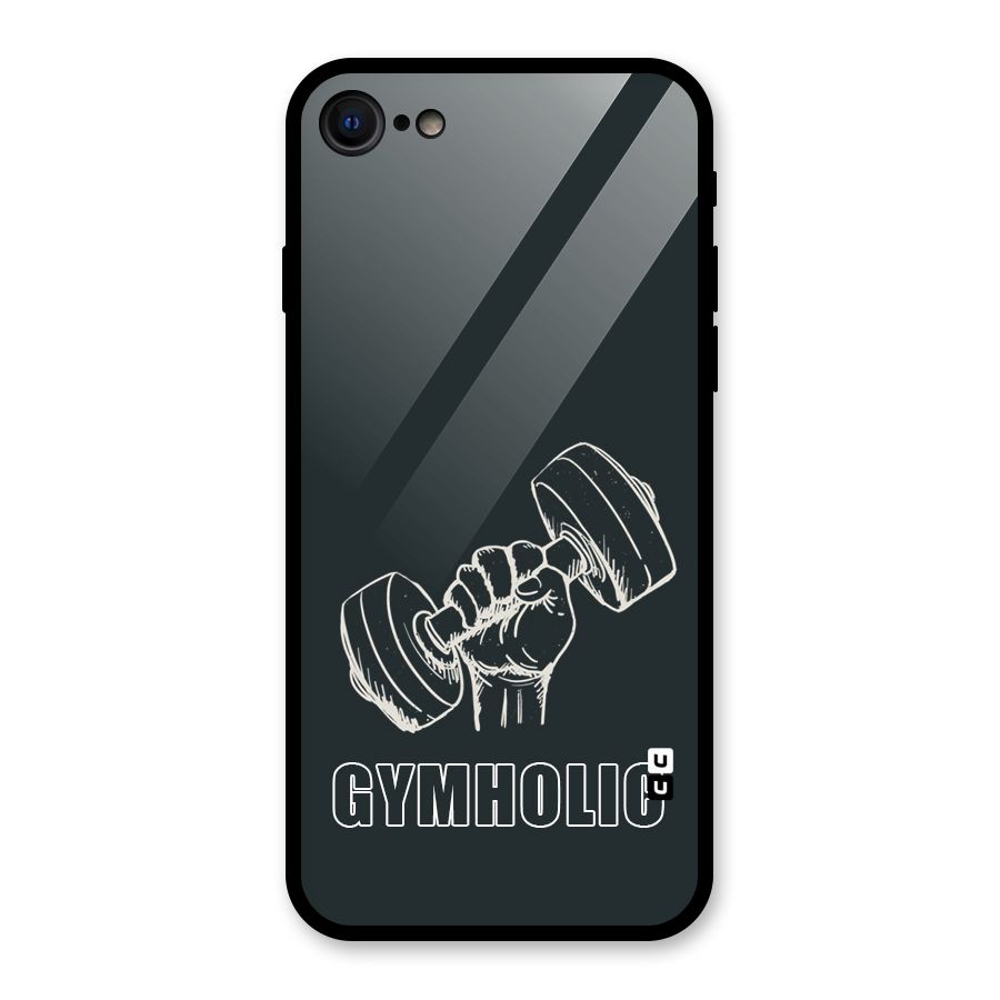 Gymholic Design Glass Back Case for iPhone SE 2020