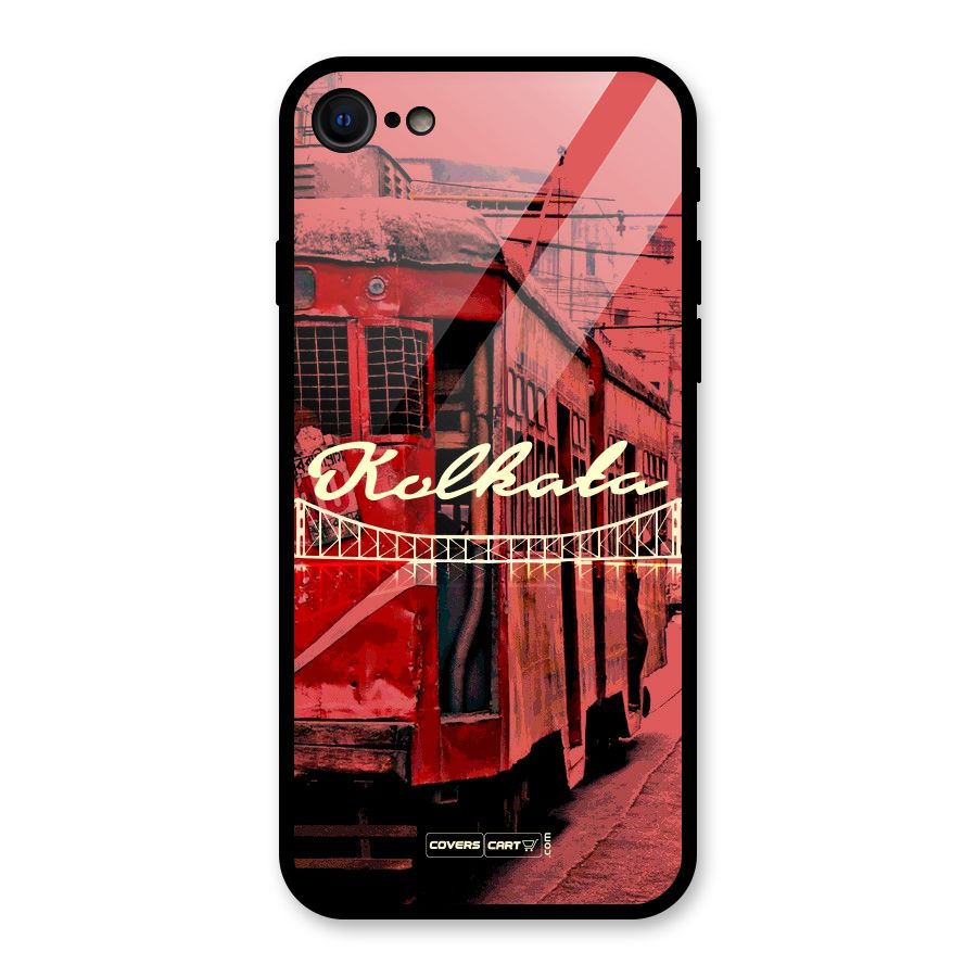Kolkata Citystyle Glass Back Case for iPhone SE 2020