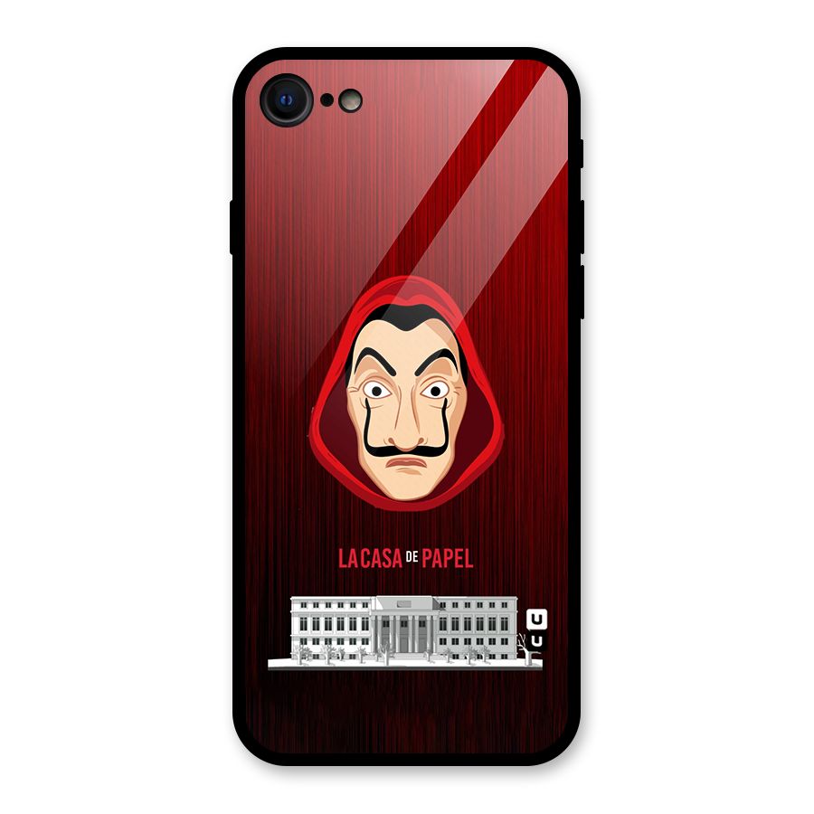 Lacasa Papel Minimalist Glass Back Case for iPhone SE 2020