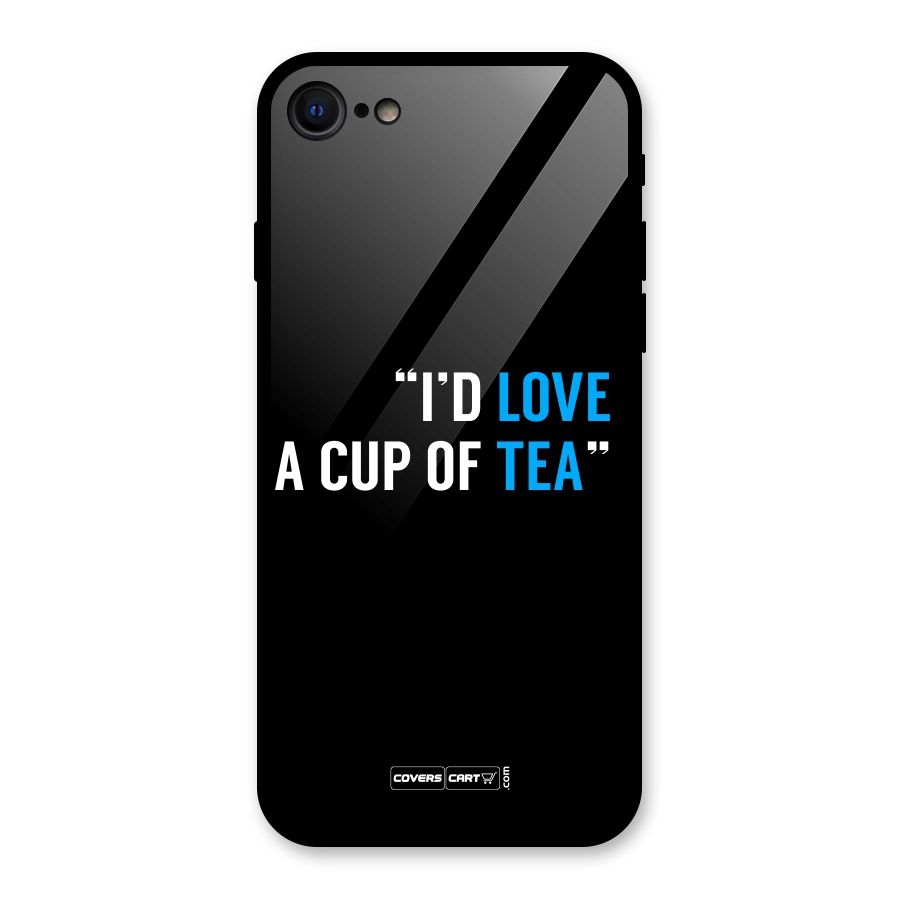 Love Tea Glass Back Case for iPhone SE 2020