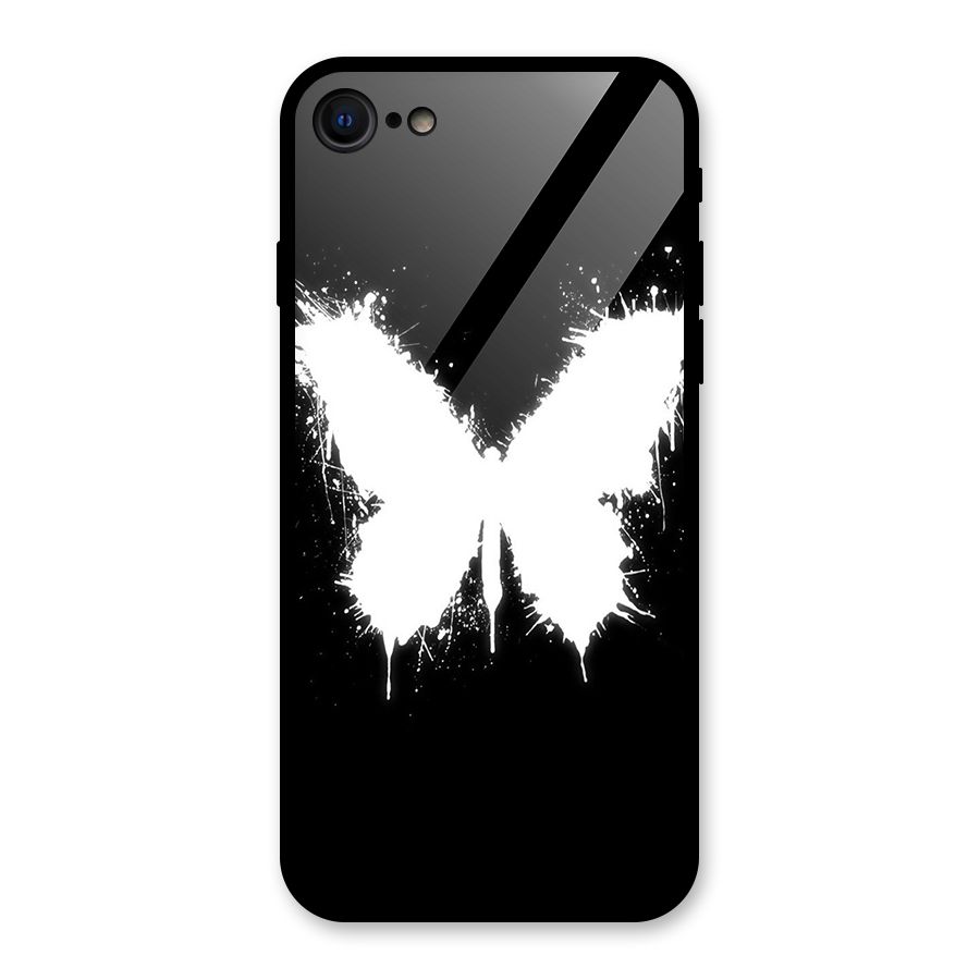 Magic Butterfly Glass Back Case for iPhone SE 2020