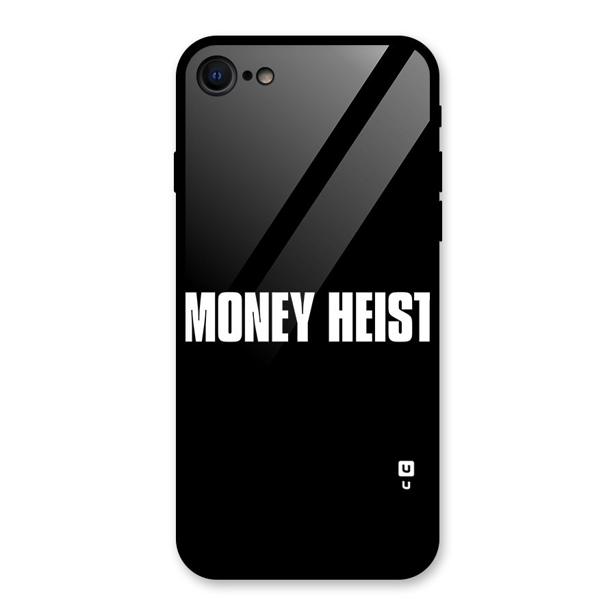 Money Heist Typography Glass Back Case for iPhone SE 2020