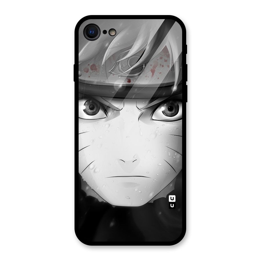Naruto Monochrome Glass Back Case for iPhone SE 2020