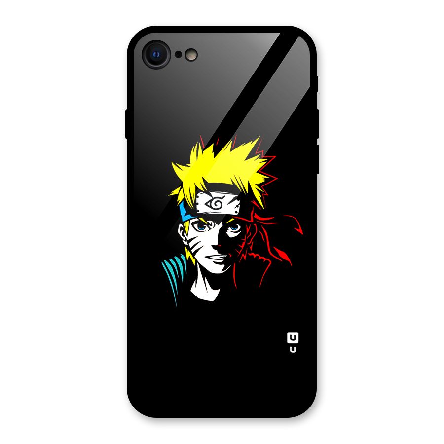 Naruto Pen Sketch Art Glass Back Case for iPhone SE 2020