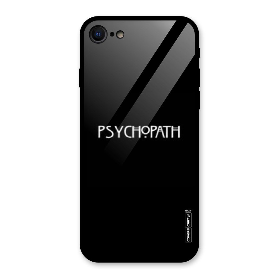 Psycopath Alert Glass Back Case for iPhone SE 2020