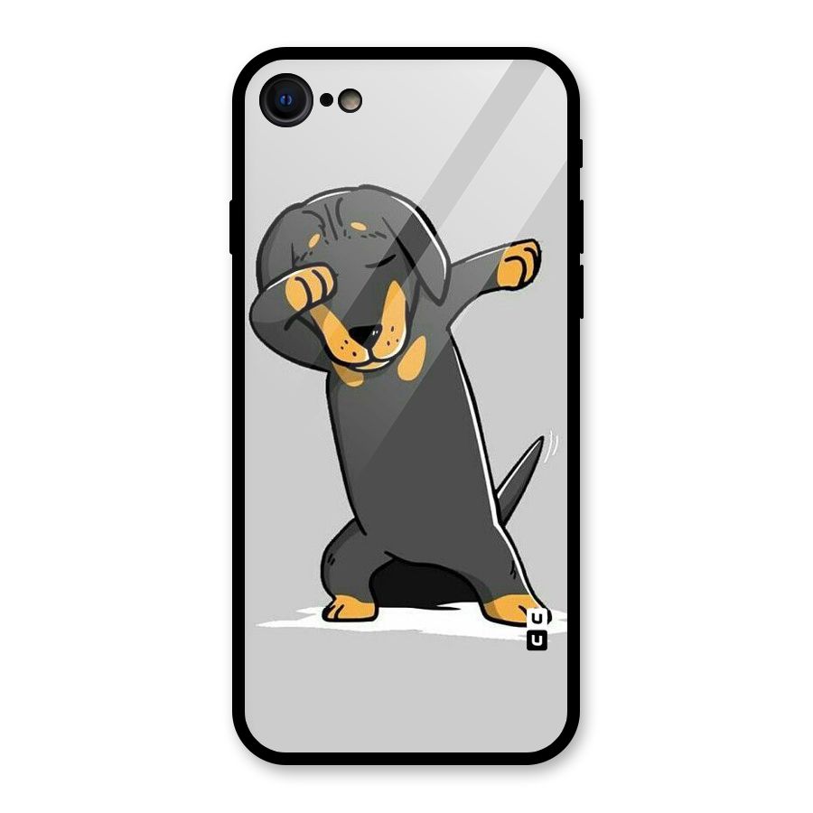 Puppy Dab Glass Back Case for iPhone SE 2020