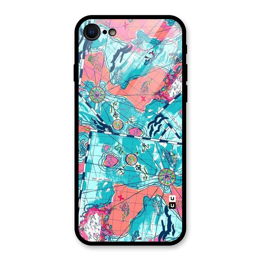 Sea Adventure Glass Back Case for iPhone SE 2020