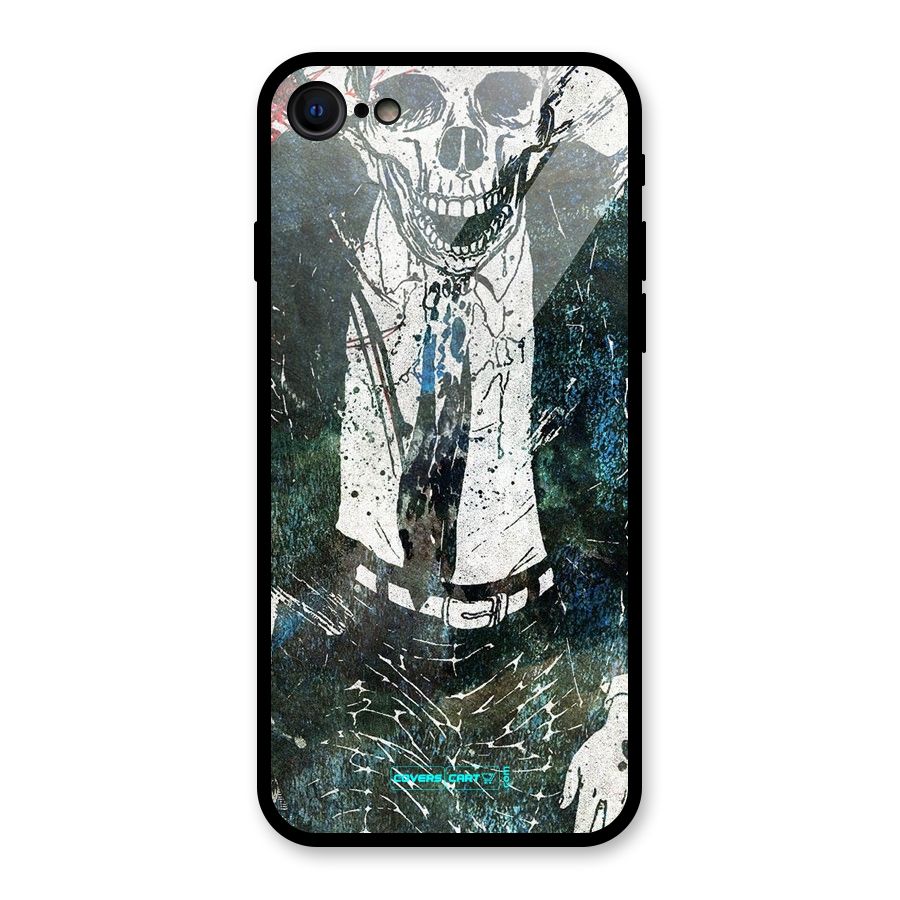 Skeleton in a Suit Glass Back Case for iPhone SE 2020