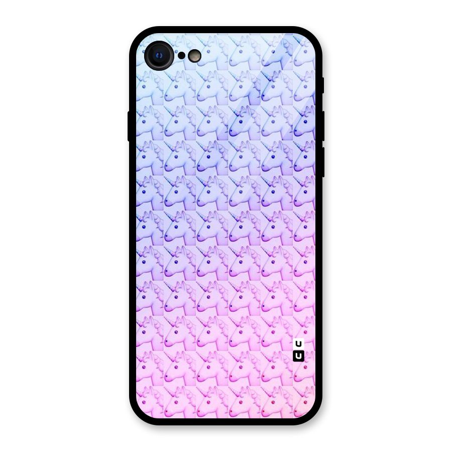 Unicorn Shade Glass Back Case for iPhone SE 2020