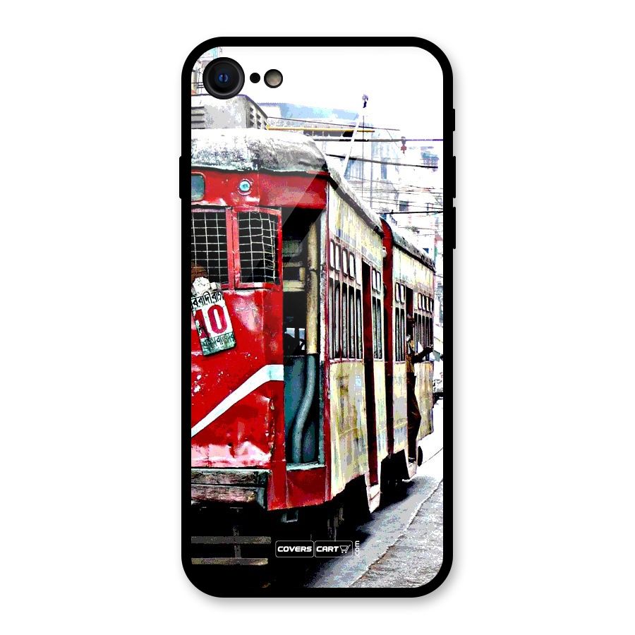 Vintage Citystyle Glass Back Case for iPhone SE 2020